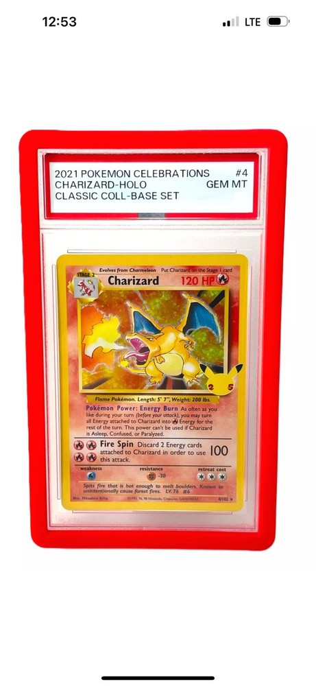 PSA Graded Card Slab Bumper Guard Protector - New - Color RED