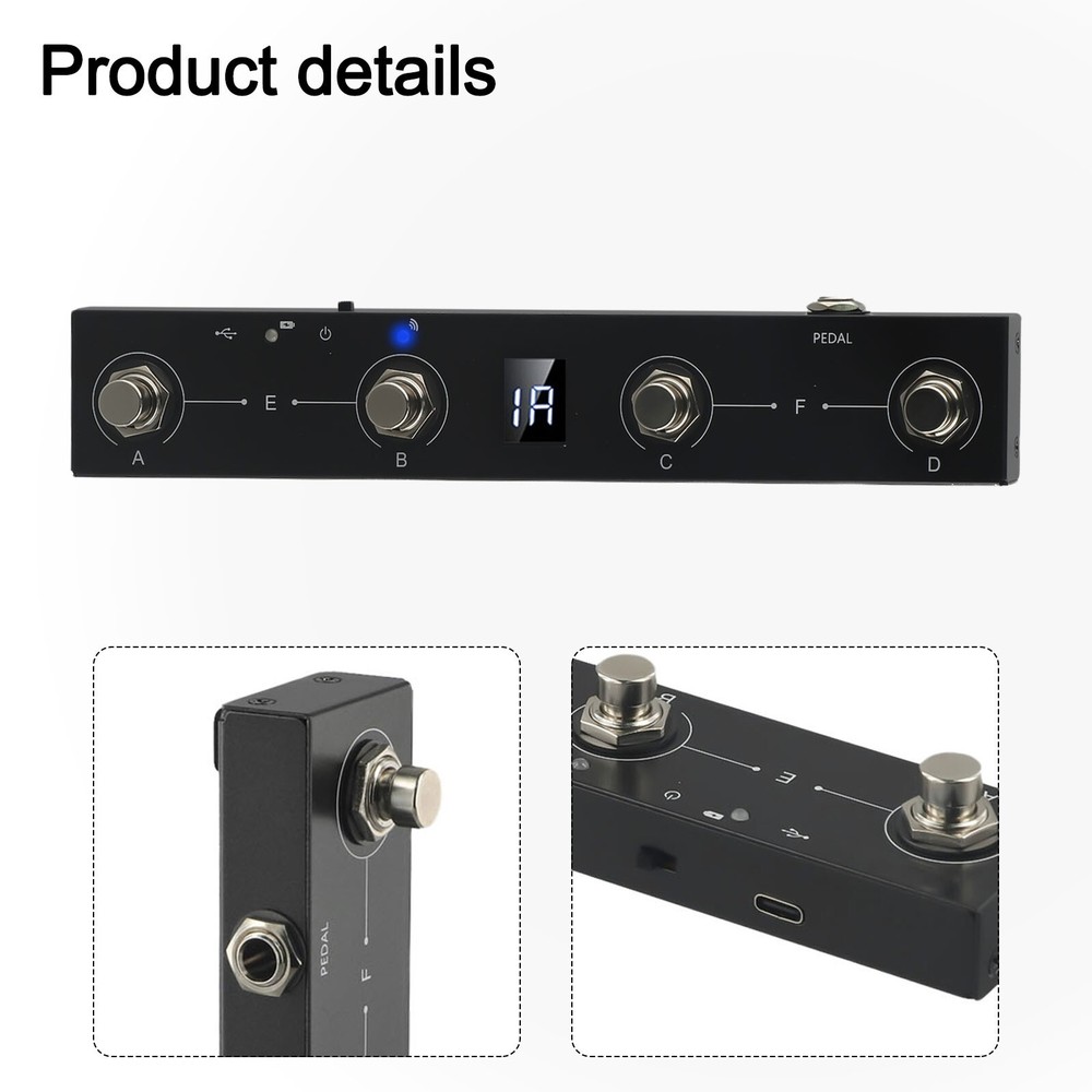 MVAVE Chocolate MIDI Footswitch Controller Extended Battery Life Easy