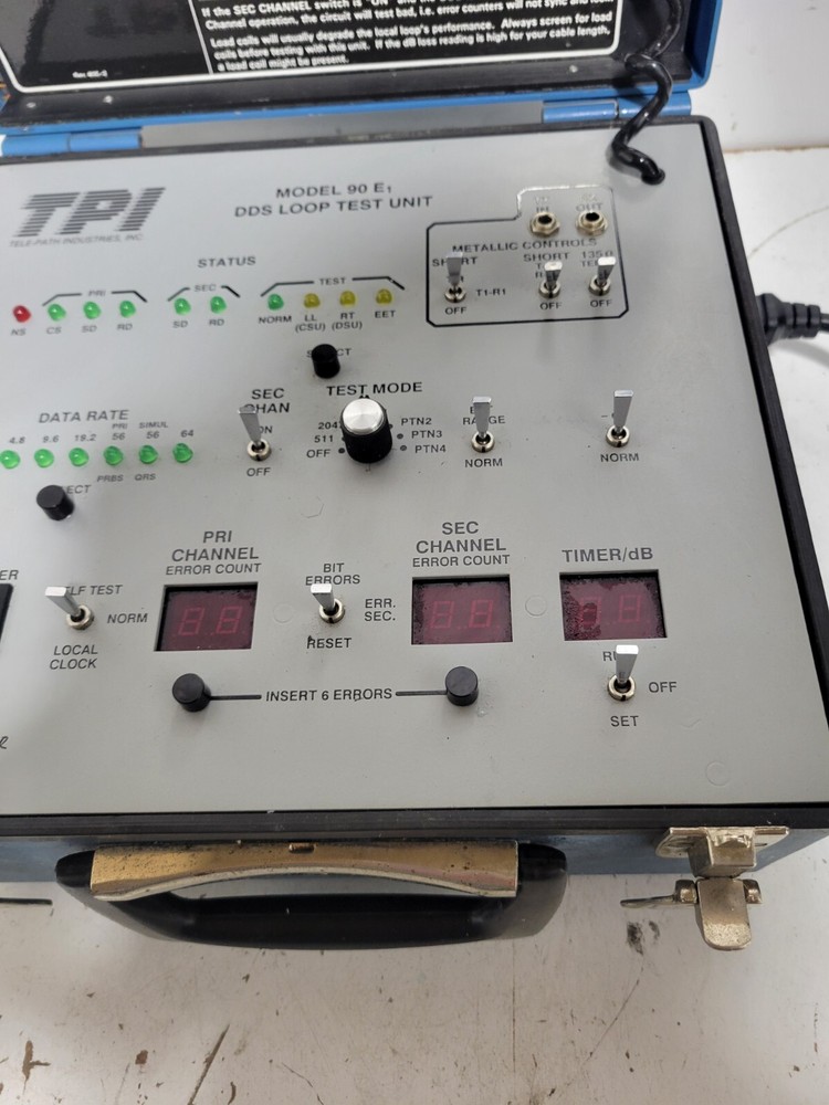 TPI MDOEL: 90 E DDSLOOP TEST UNIT TELEPATH INDUSTRIES MODULE USED