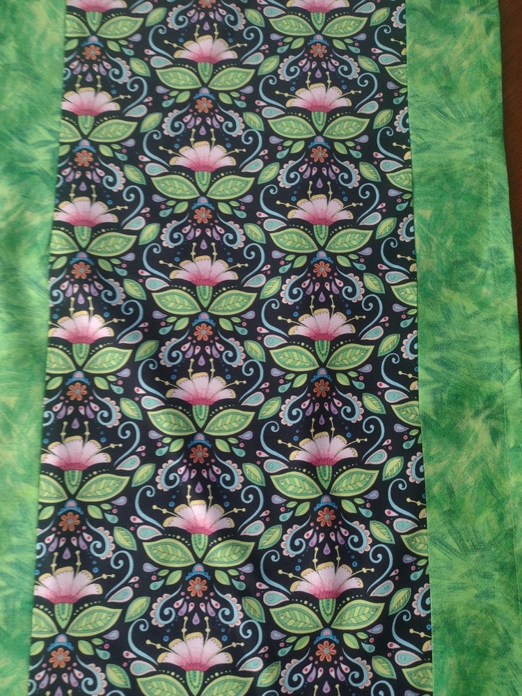 Handmade Multicolor Floral Table Runner