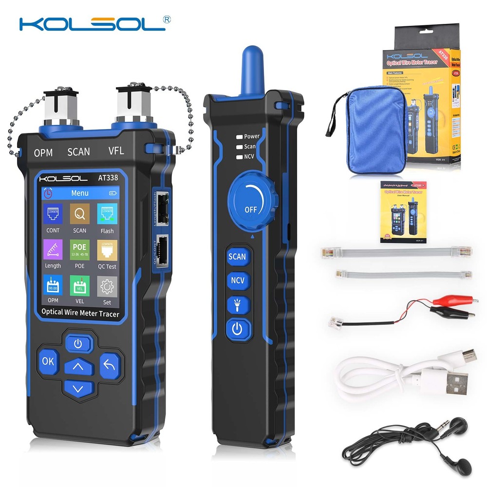 KOLSOL NF-8508 Network Cable Tester LAN Optical Power Meter Tester Cable Tracker