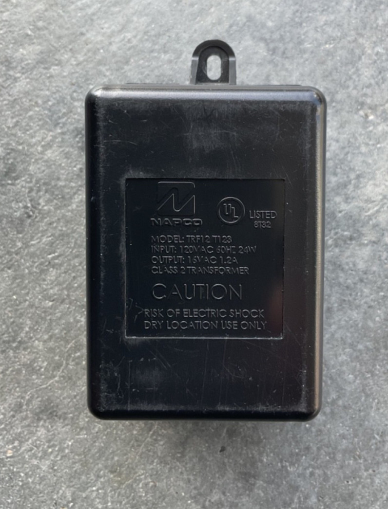 Napco Security Transformer  16.5VAC 1.5VA Power Supply