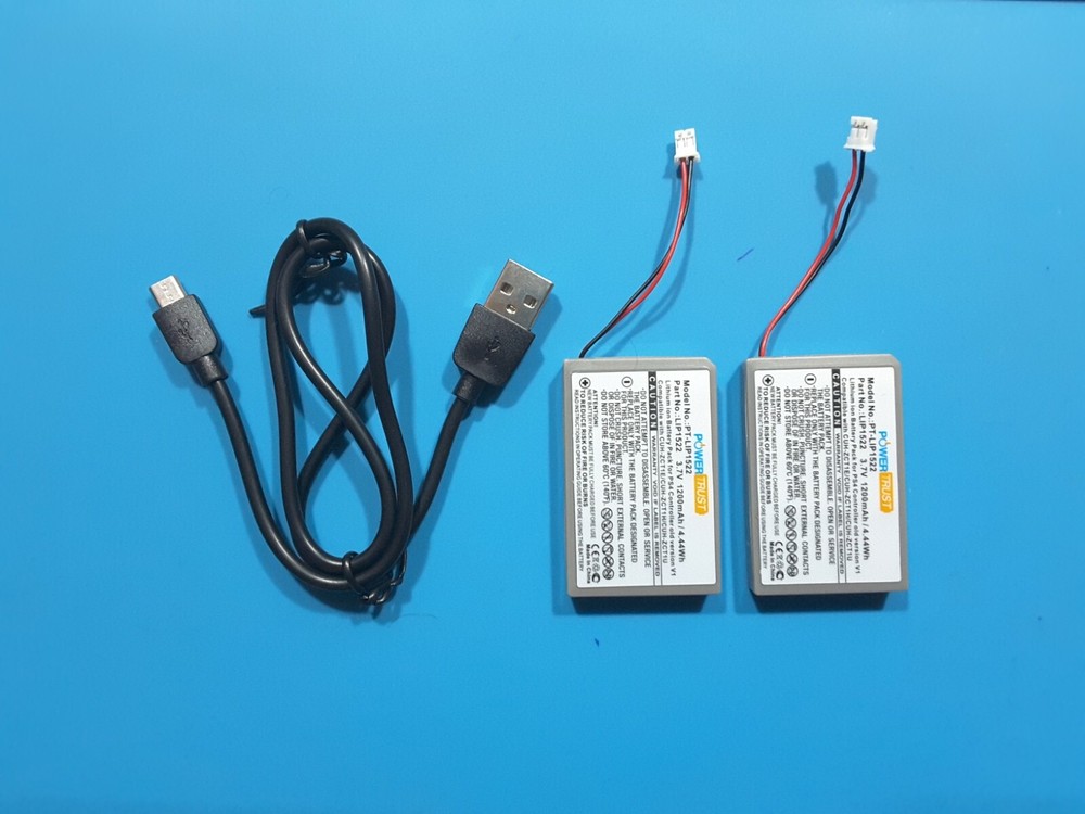 2 Battery 3.7V 1200mAh Compatible Replacement For Sony PS4 Controller Big Plug