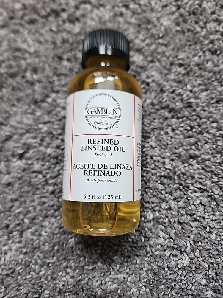 Gamblin Refinded Linseed Oil, 4.2oz