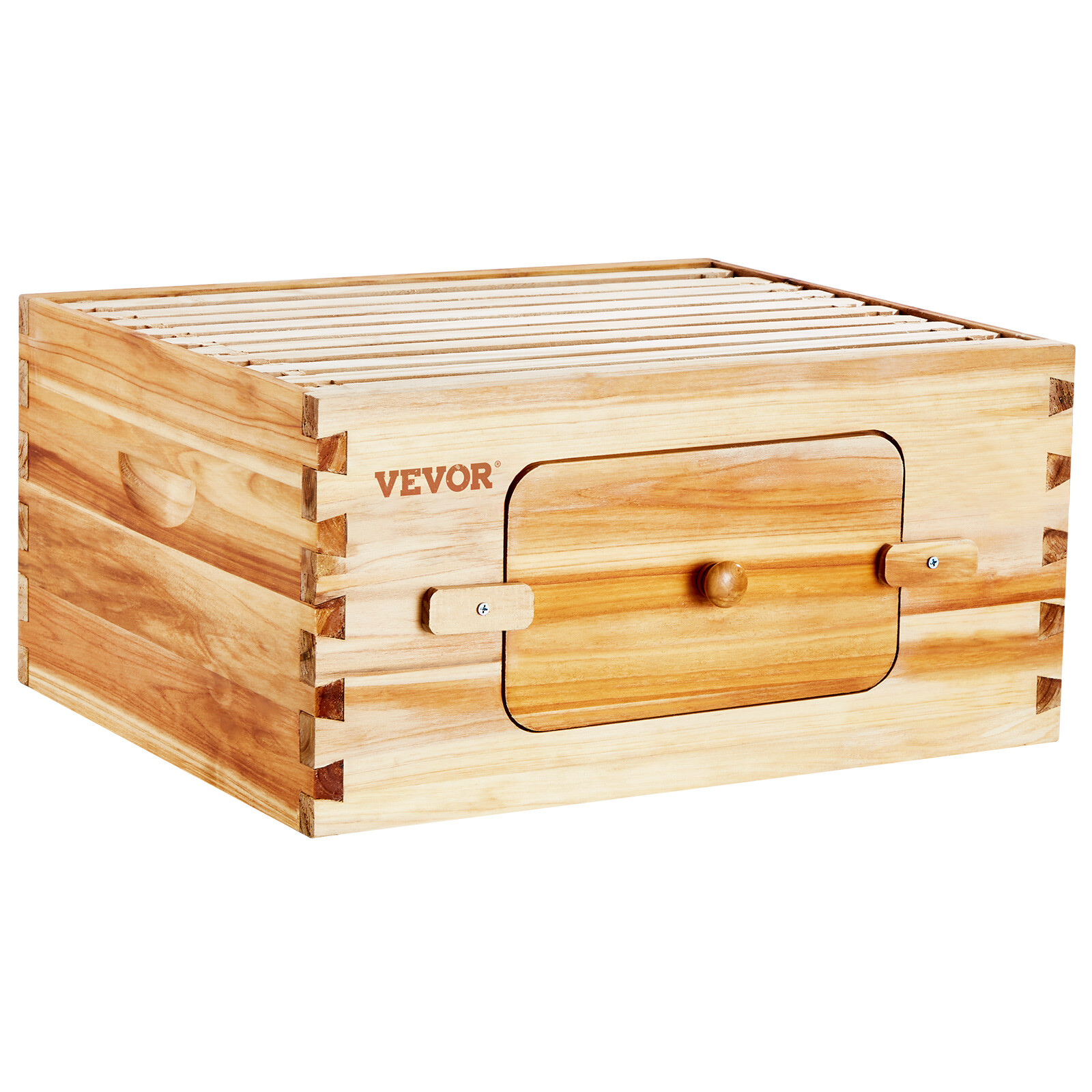 VEVOR Bee Hive Langstroth Deep Beehive Kit 10 Frames Acrylic Bee Windows