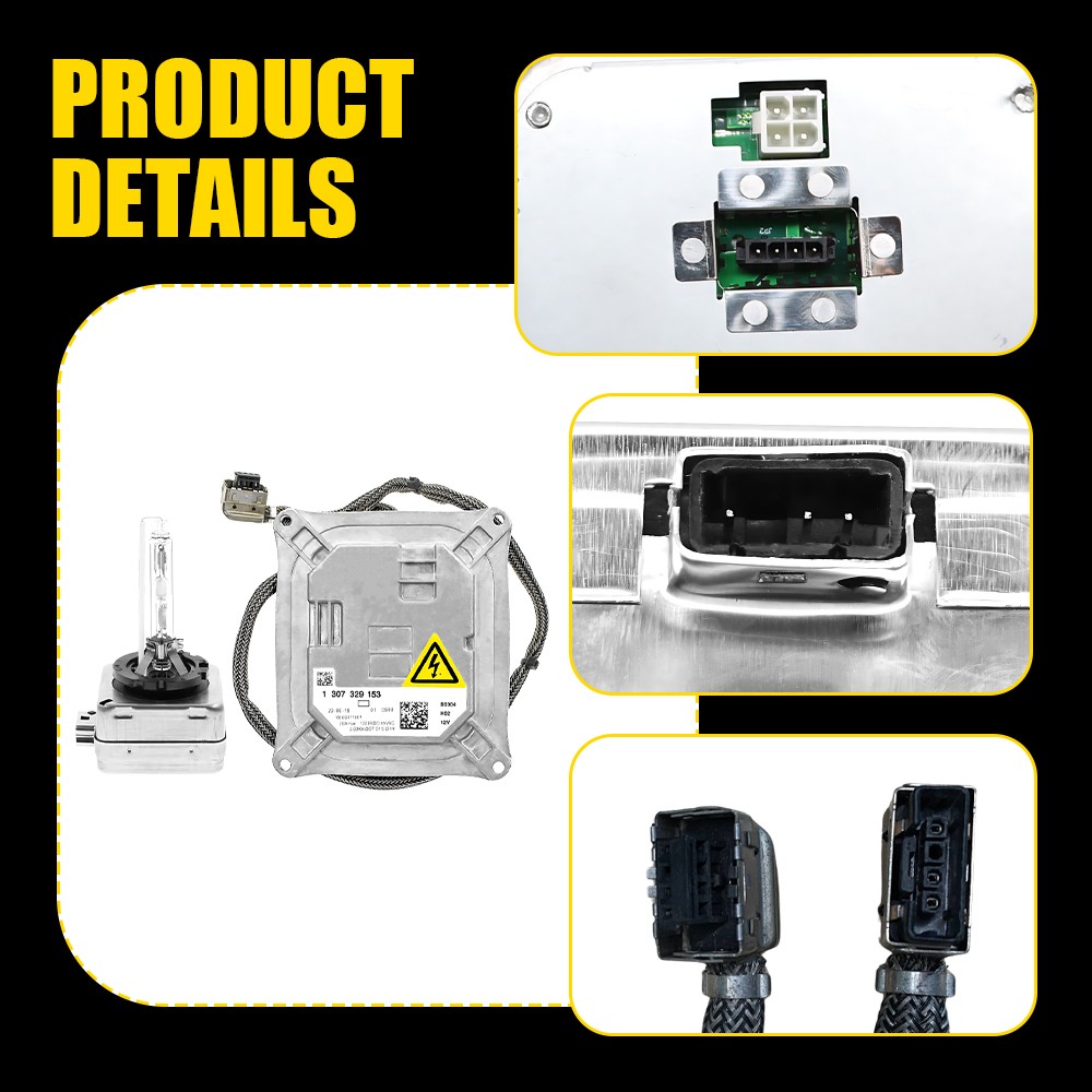 2X For 2006-11 Cadillac DTS Xenon HID Headlight Ballast Module 25806714 w/ Bulb