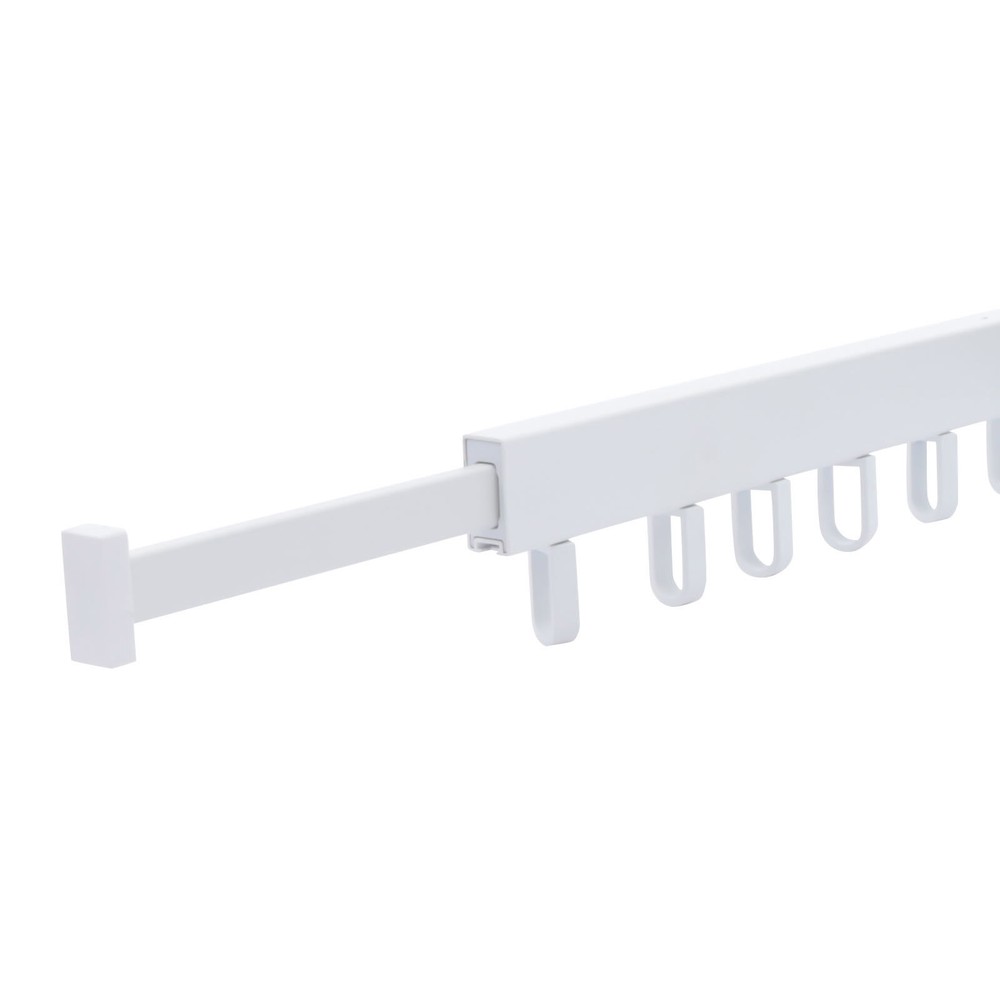 Laundry Clothes Storage Drying Rack Retractable Tri-Folding Hanger Wall-mounted