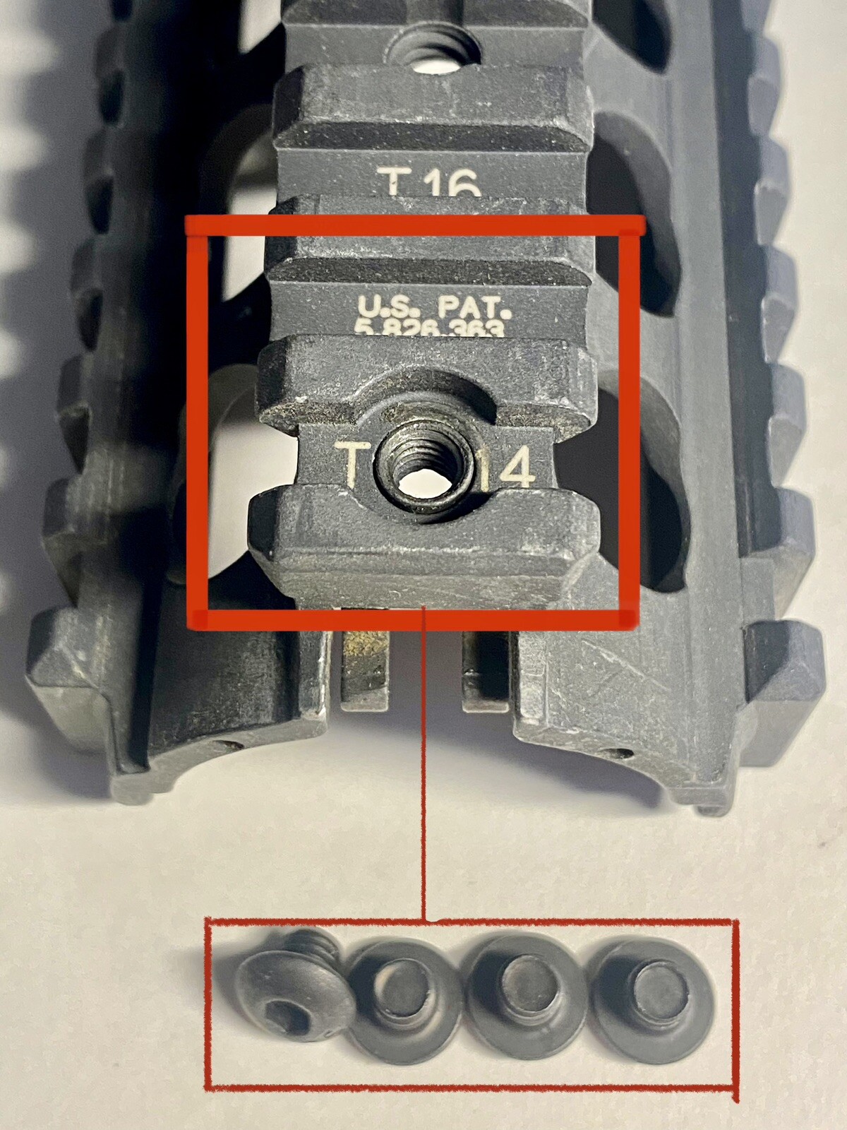 K.A.C Knight Clamp Screw For RAS (24860) New, YFS stamped head