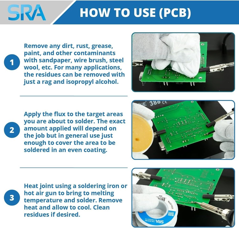 High-Performance 2oz SRA Rosin Paste - Lead-Free Flux for Electronics Projects