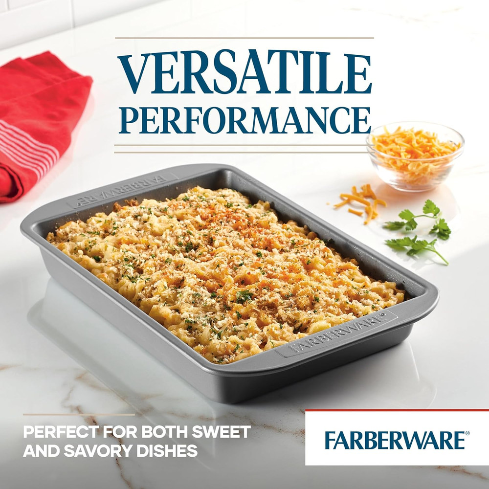 Nonstick Bakeware Baking Pan / Nonstick Cake Pan, Rectangle - 9 Inch X 13 Inch,