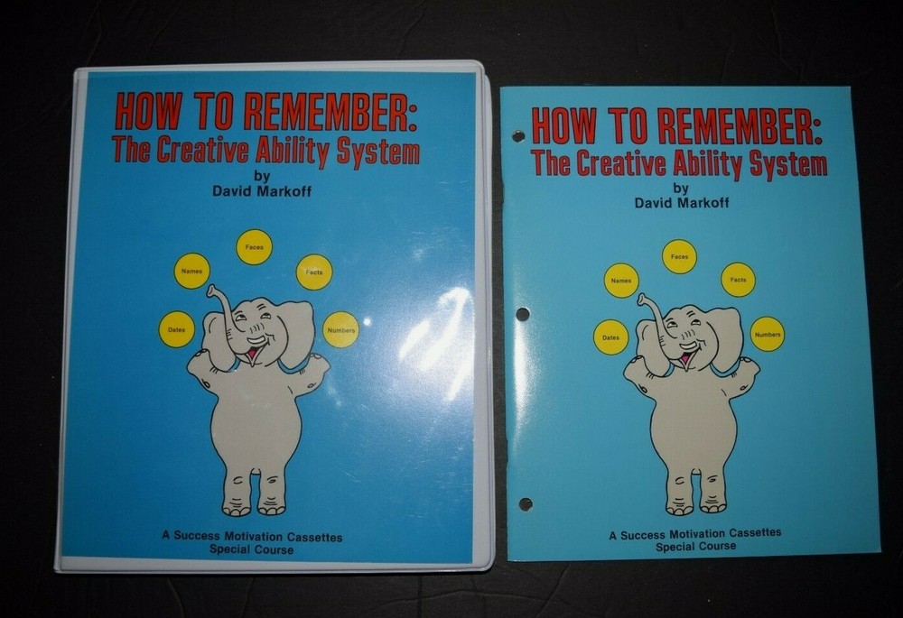 "HOW TO REMEMBER: THE CREATIVE ABILITY SYSTEM," Cassette Program & Guidebook, PO