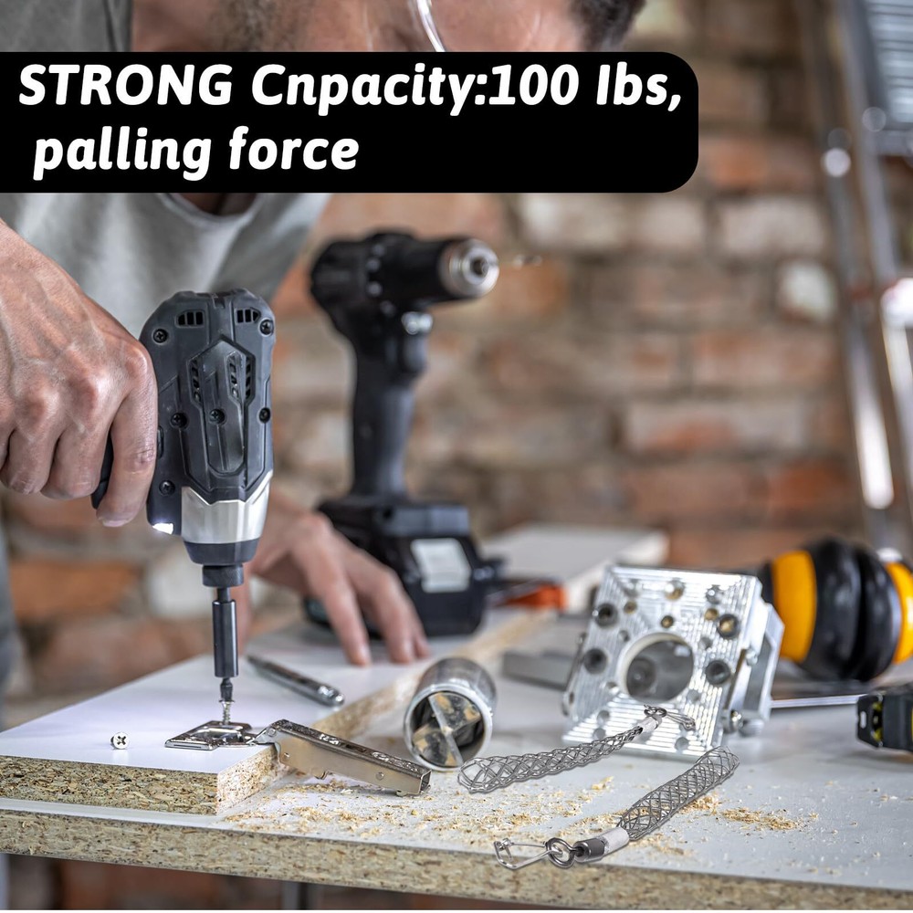 2 Pack 1/2 Inch Wire Pulling Grip Mesh Cable Pulls Cable Pulling Grip Sock