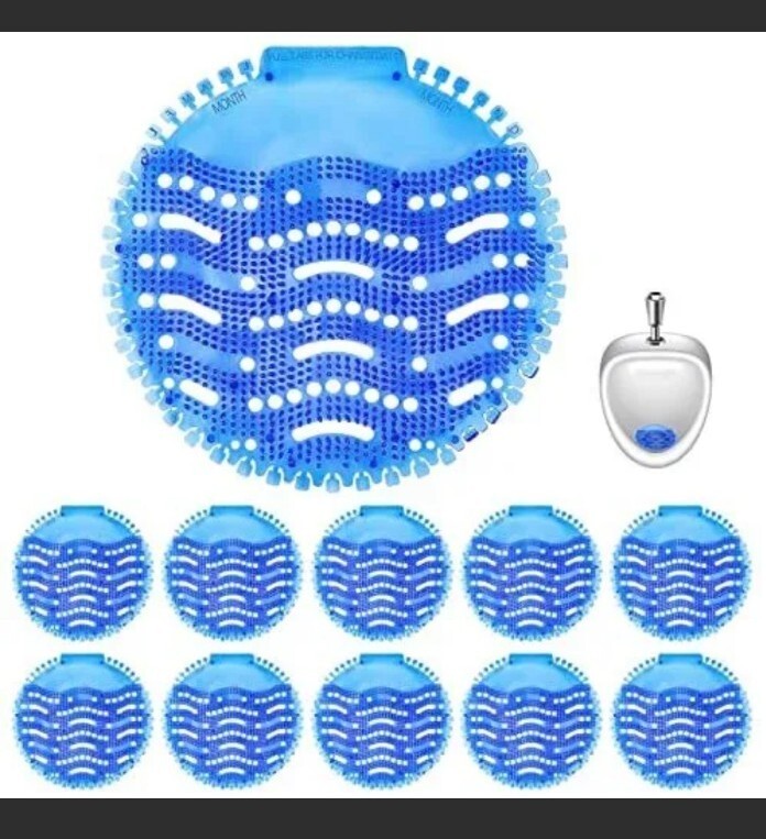 10 Pack Deodorizing Urinal Screens TEN COUNT OCEAN SCENT