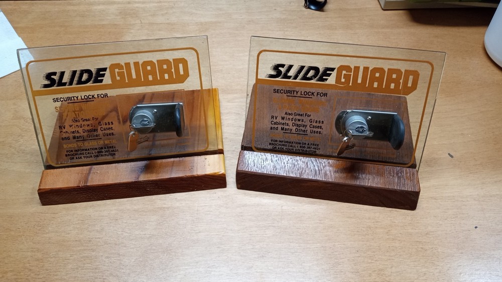 Locksmith Advertising Sales Samples 2 Sets. SLIDE GUARD
