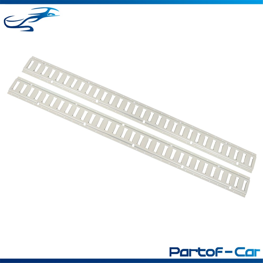 Silver 2 Pack 60" E Track Rail Sections Fit For Mounting In Trailers