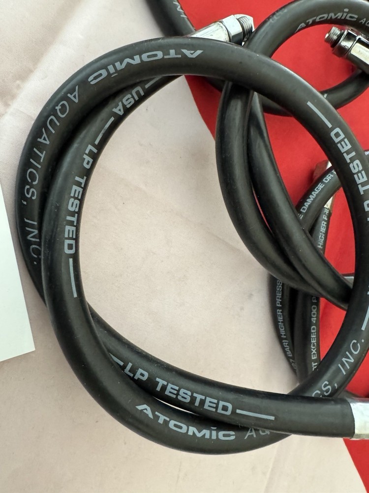 ATOMIC SCUBA STANDARD HOSES FOR REGULATOR SOLD SEPARATELY!