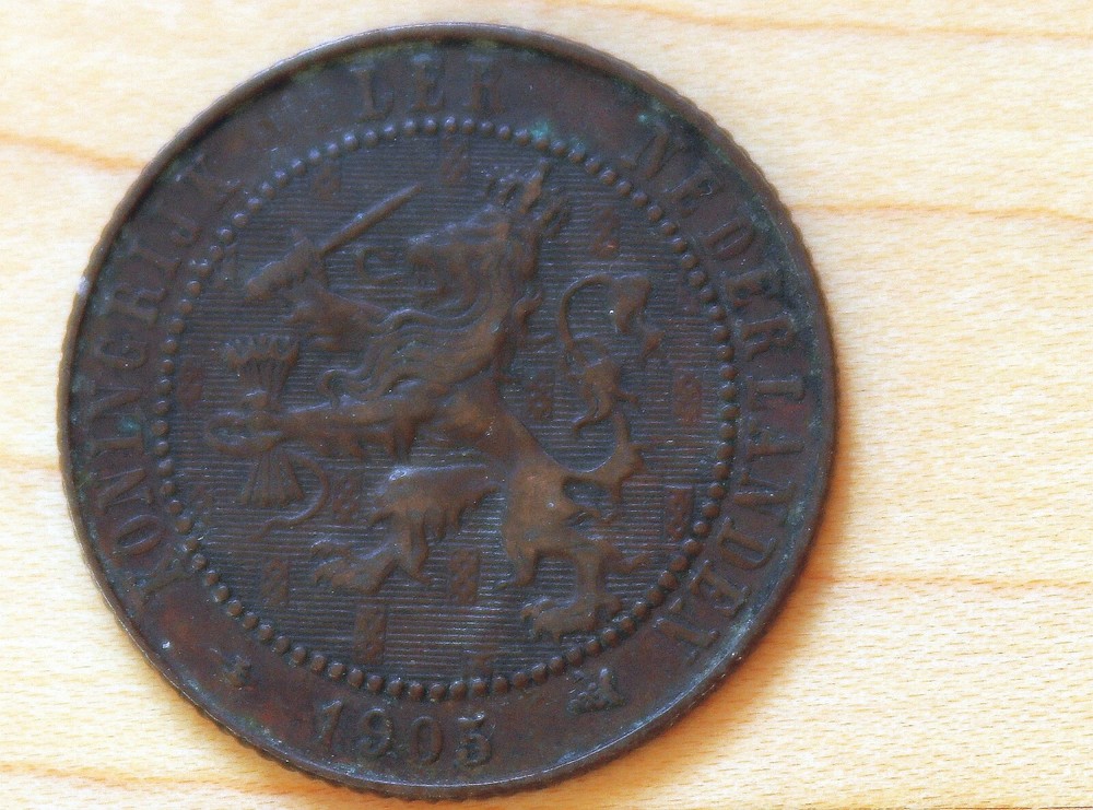 1905 Netherlands 2 1/2 Cents