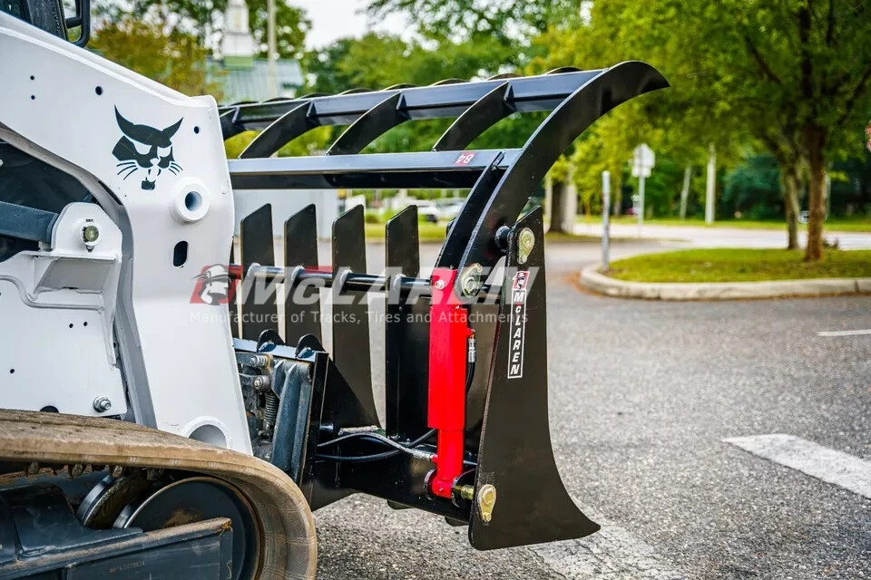 Track Loader Rock Rake Grapple Bucket Attachment for CAT 78" Wide