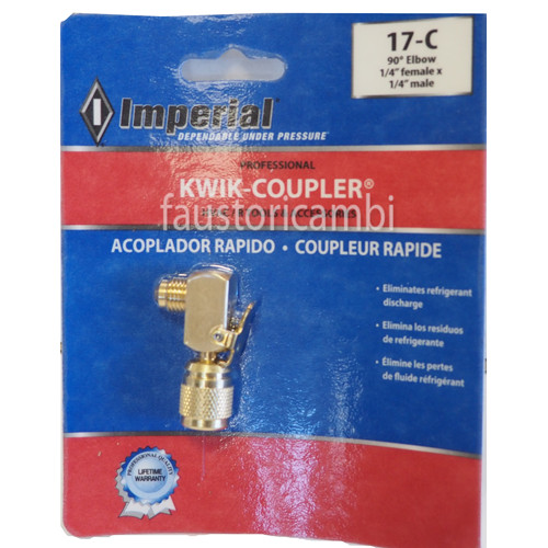 IMPERIAL QUICK CONNECTION ANGLE 1/4 SAE 17-C