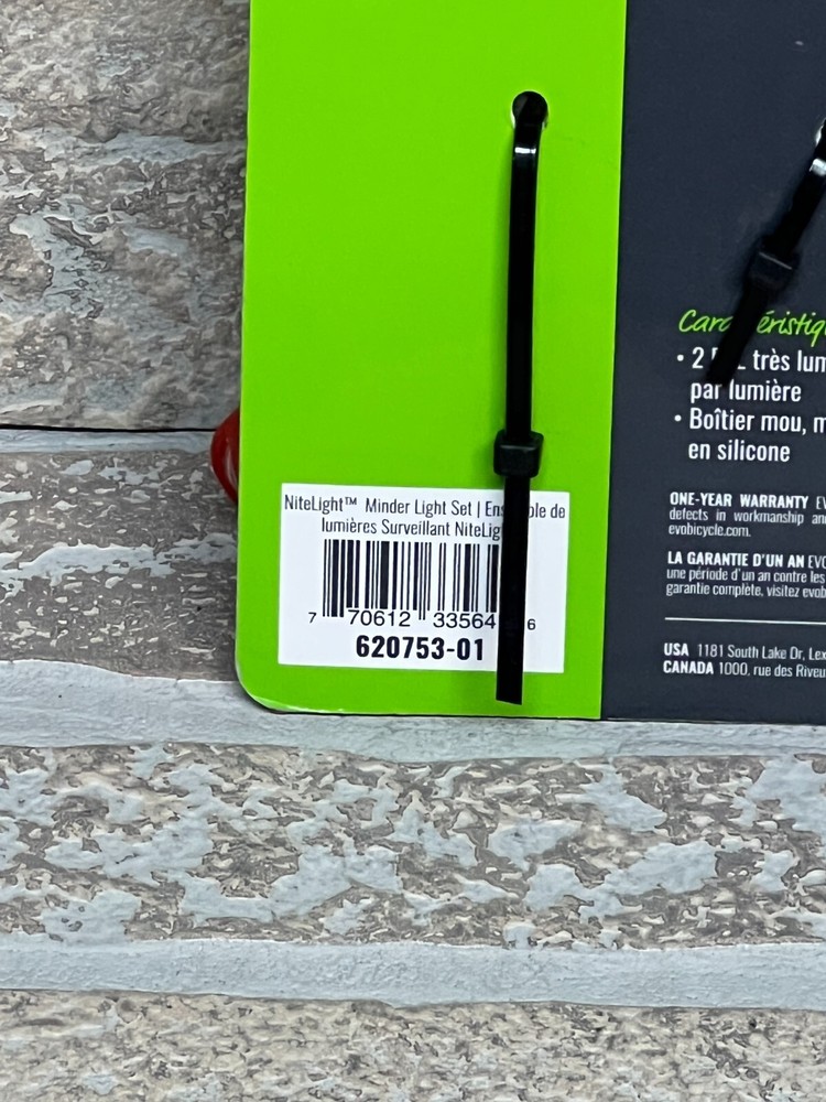 Evo NiteLight Minder Light Set White Red NEW