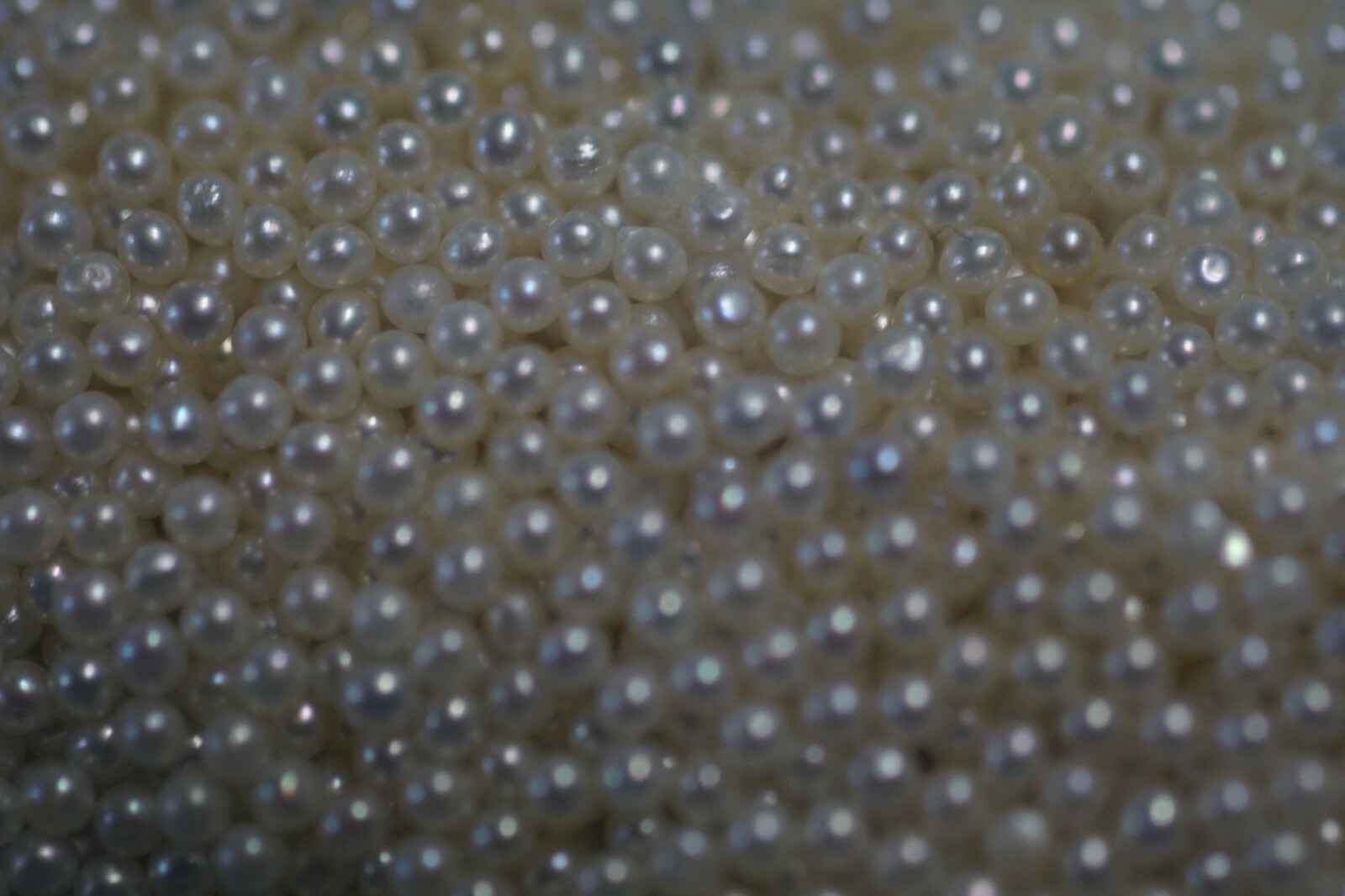 AAA 1.7-1.8mm Near Round Natural Tiny White Pearls No Hole Lot of 20 PCS