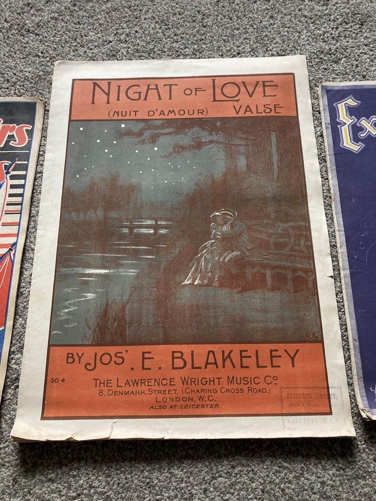 Vintage Sheet Music X3