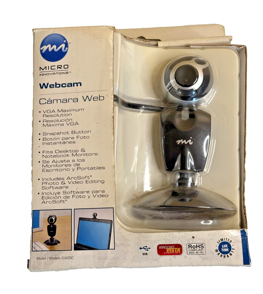 Micro Innovations Webcam USB Model IC435C