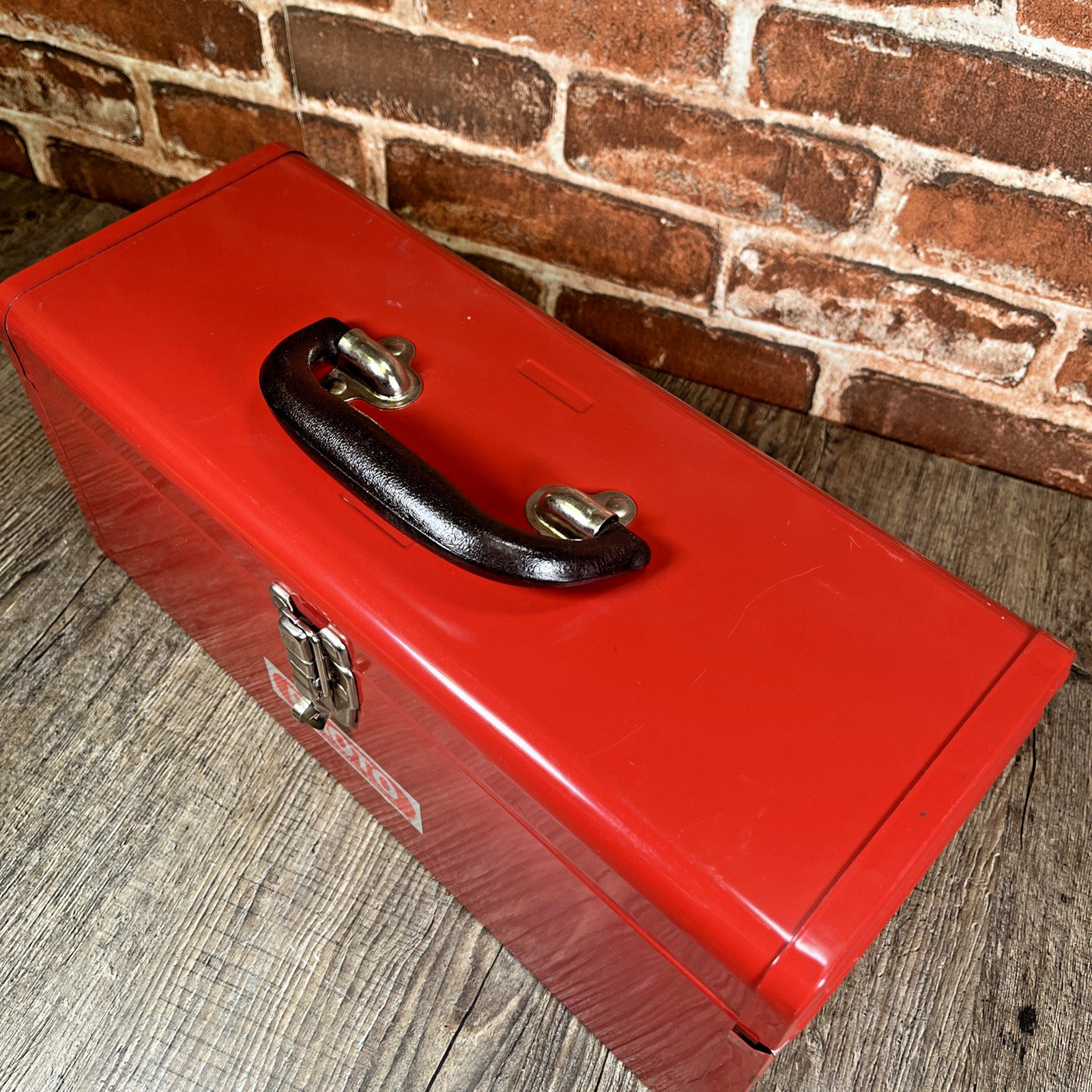 Proto metal tool box vintage Red 15 in Lockable With Tray Top Handle Clean Good