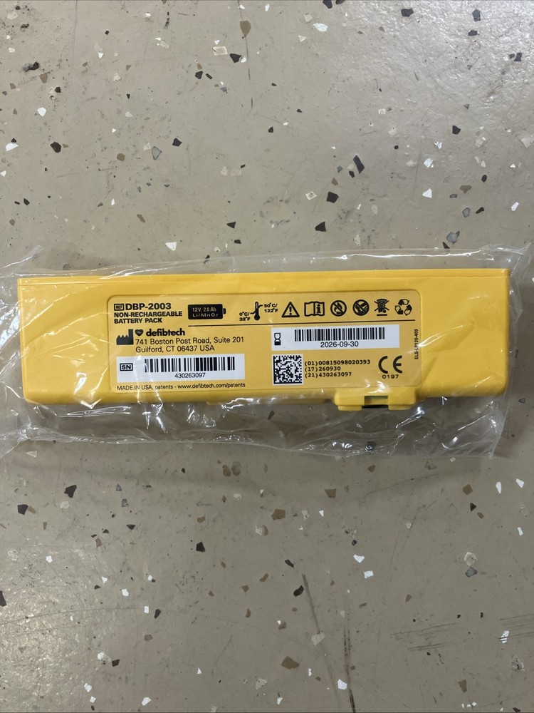 Defibtech View AED Battery DBP-2013 Battery Pack, Unit Tested 9/2026