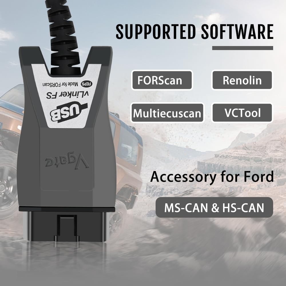 Vgate vLinker FS USB OBD2 to USB Car Diagnostic Tool Code Reader for FORScan OBD