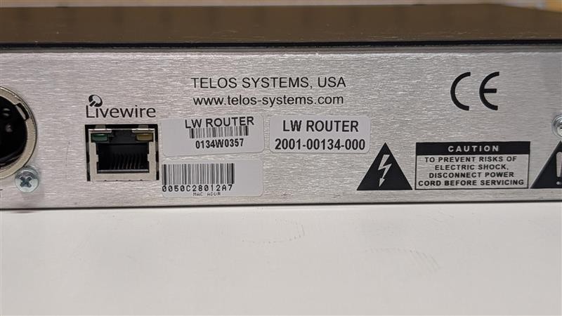 Axia Livewire Telos Router Selector