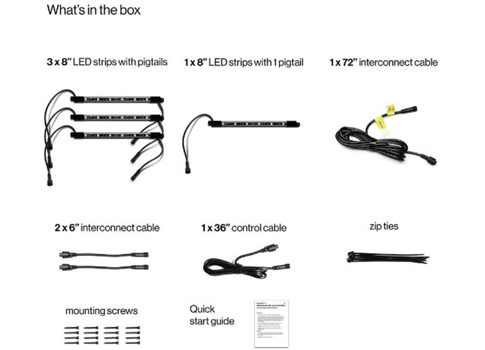 EcoXGear SEI-INTRLED8KIT Extreme Strips - Interior LED Light Strips & Controller