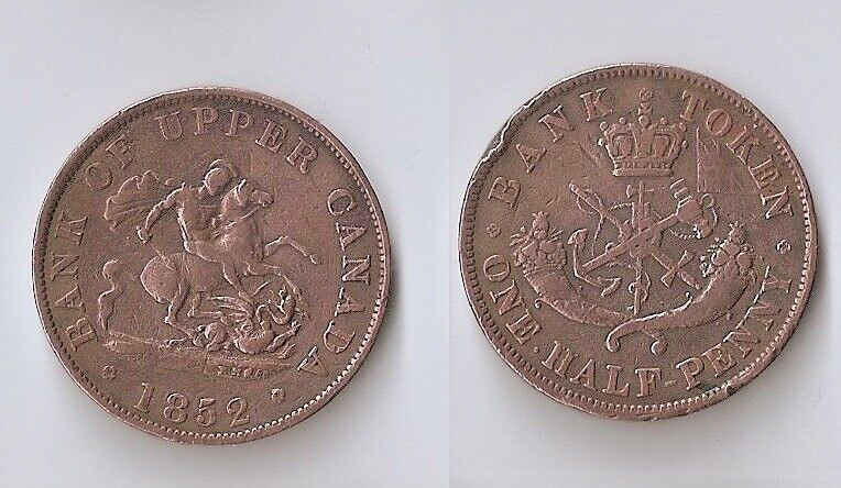 Canada, Upper Canada 1/2 penny 1852 High grade!!!