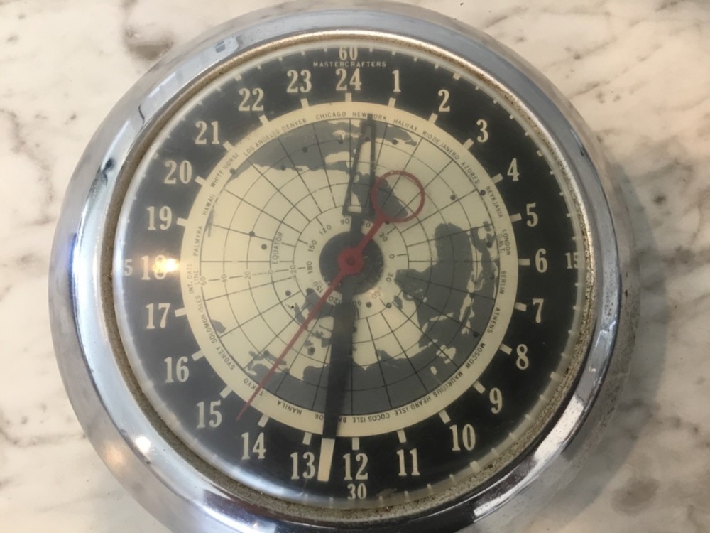 Mastercrafters Model# 191 World Clock - Works