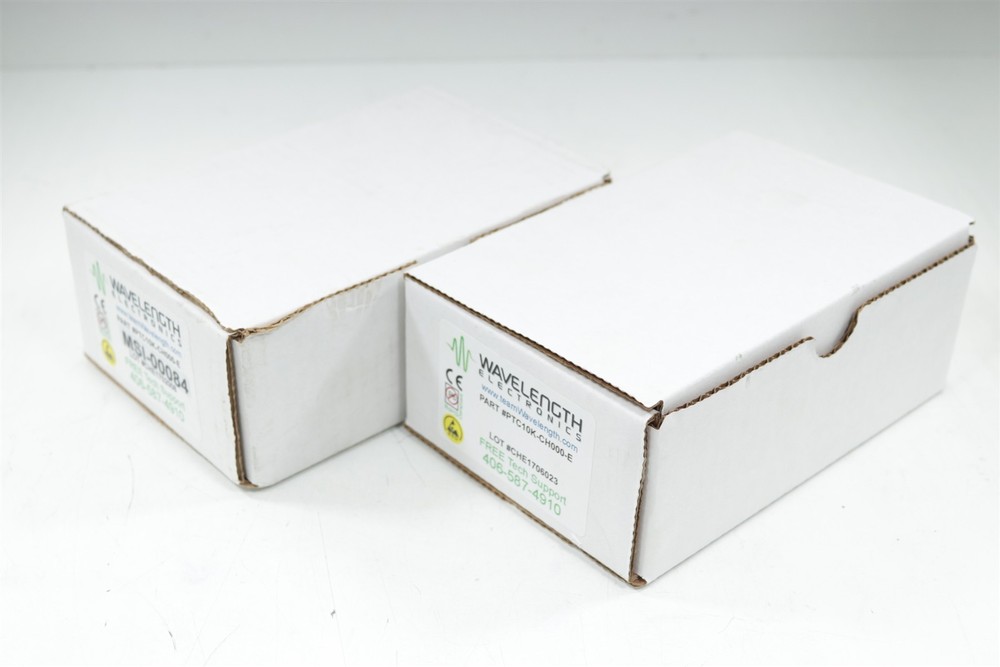 Set of 2x Wavelength Electronics PTC10K-CH000-E Temperature Controller