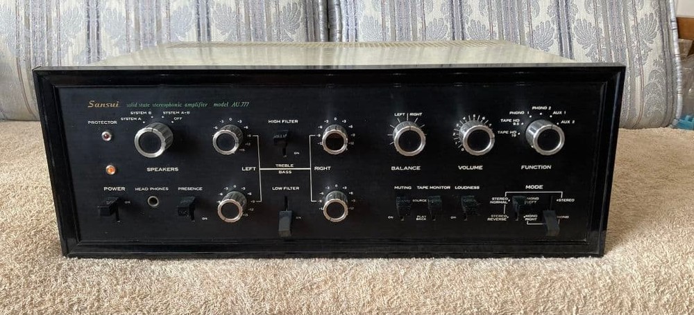 Sansui AU-777 Solid State Stereo Integrated Amplifier Tested Working