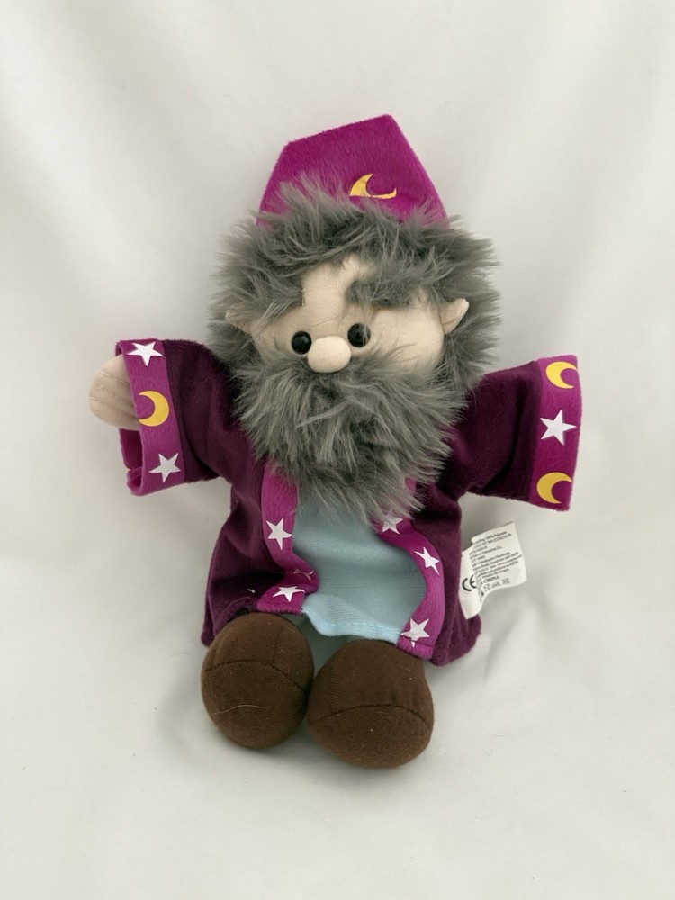 Constructive Playthings Royal Puppets Wizard Plush Stuffed Toy Hand Puppet