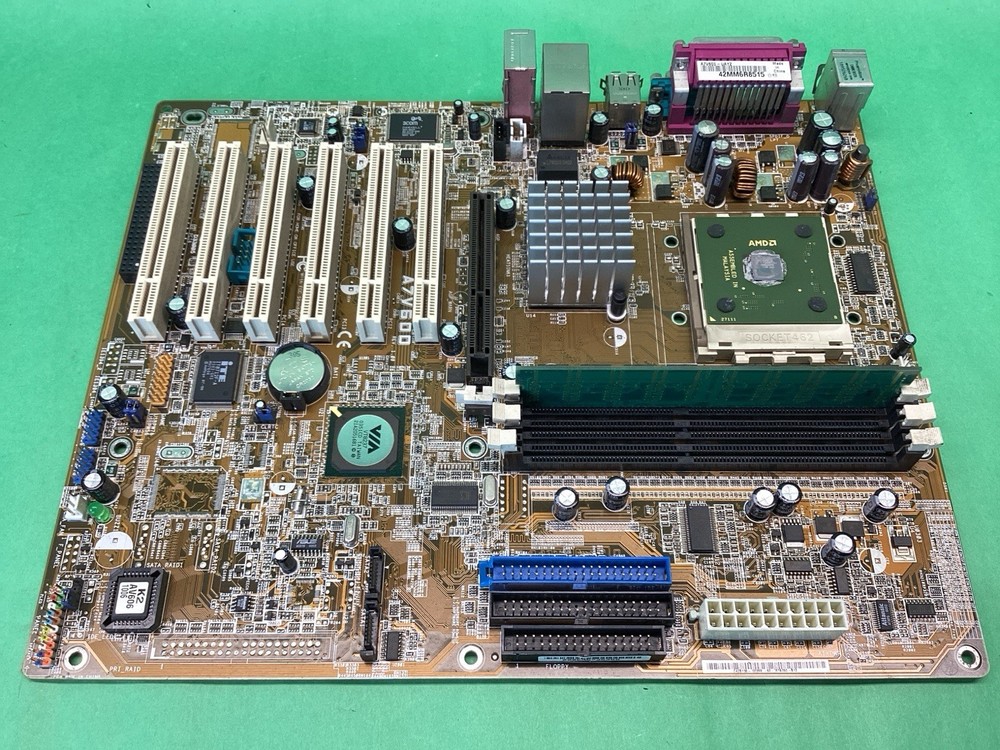 ASUS A7V600 Motherboard & AMD Athlon CPU Processor + RAM - Socket 462 - UNTESTED