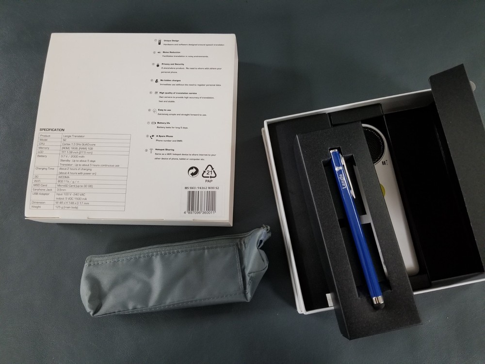 UNTESTED IN BOX Langie 52 Portable Translator Learning Tool