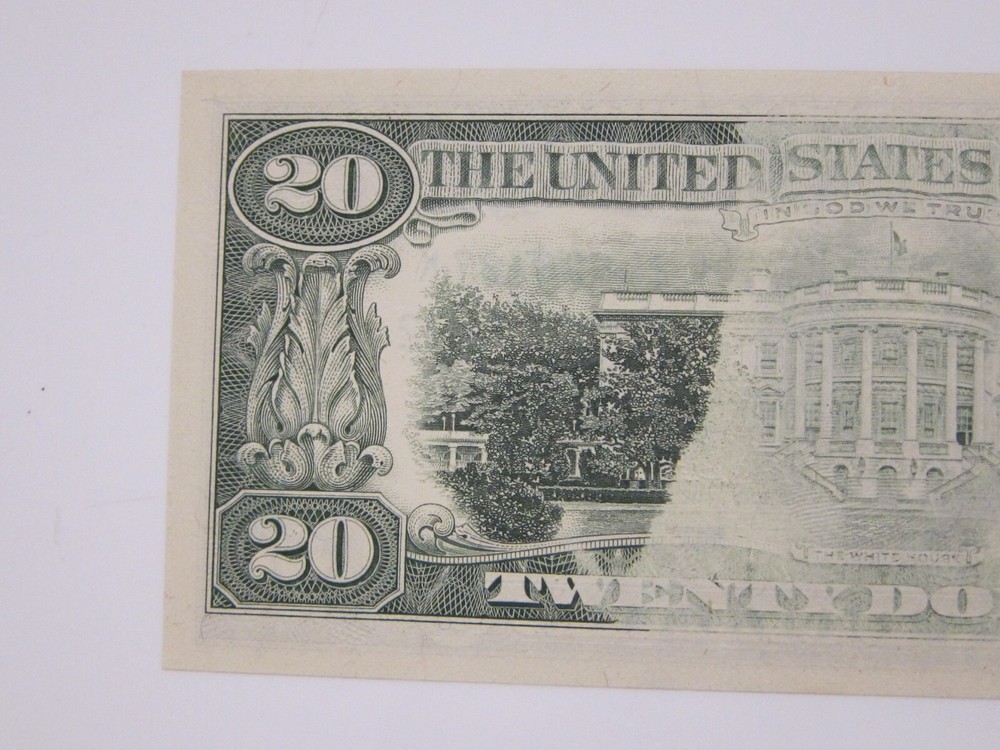 1985 $20 Printing Error on Back #L24636187K