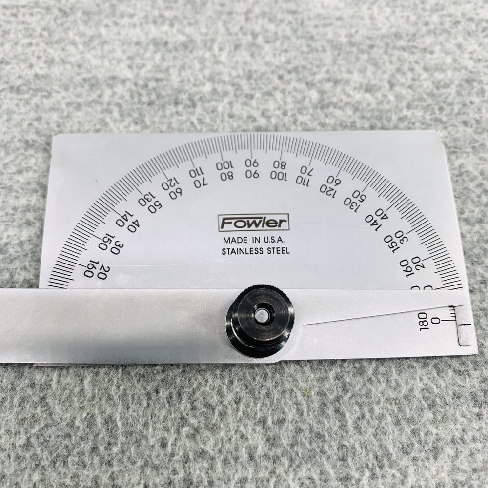 FOWLER 52-450-010 - Protractor Rectangular Head W/ Head Rectangular TL