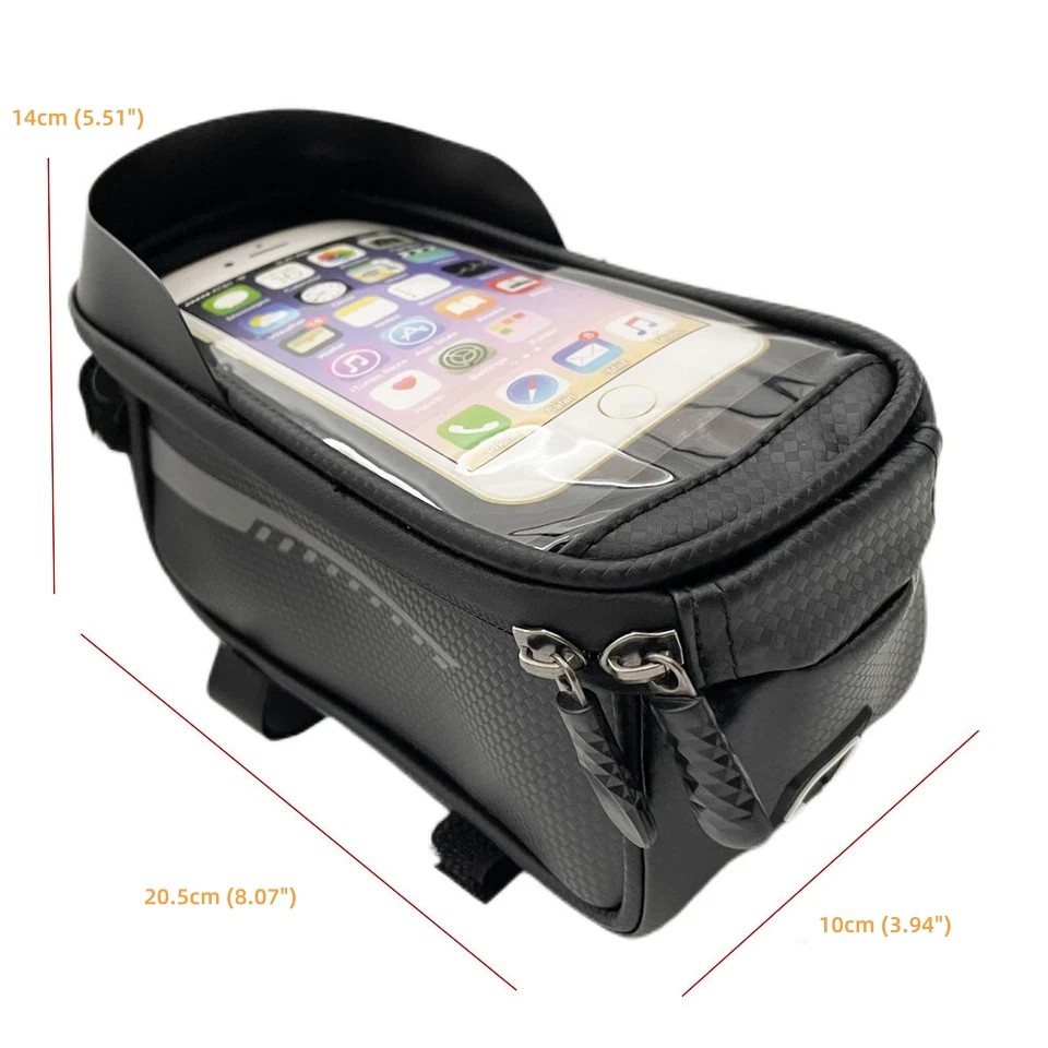 Bicycle Cycling Bike Front Top Tube Frame Bag MTB Waterproof Phone Holder Case
