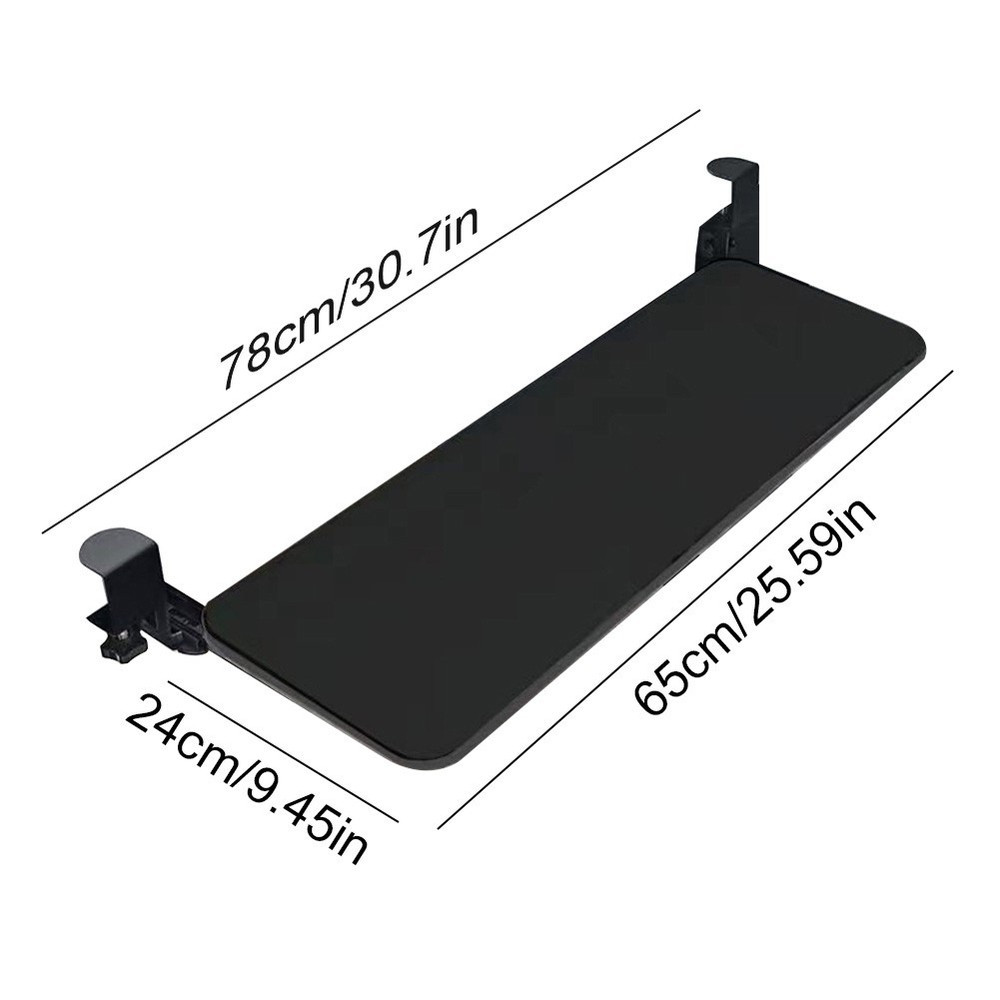 Slide Out Computer Keyboard Drawer Height Adjustable Under Desk Keyboard Drawer