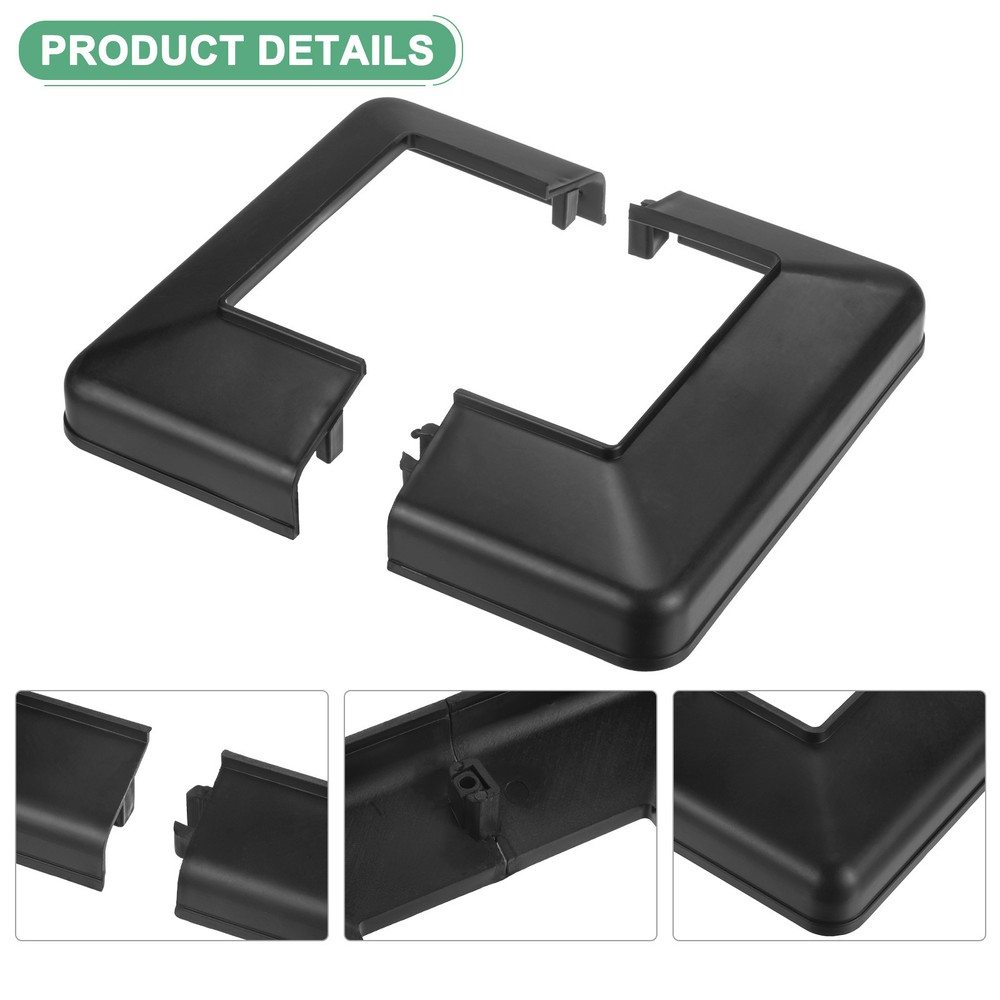 4-Pack Post Base Cover, Internal 4"x 4" PVC Post Skirt Split Type for Railing