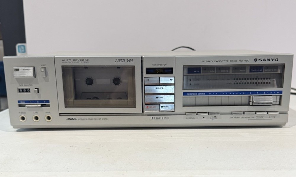Rare SANYO RD R60 STEREO CASSETTE DECK