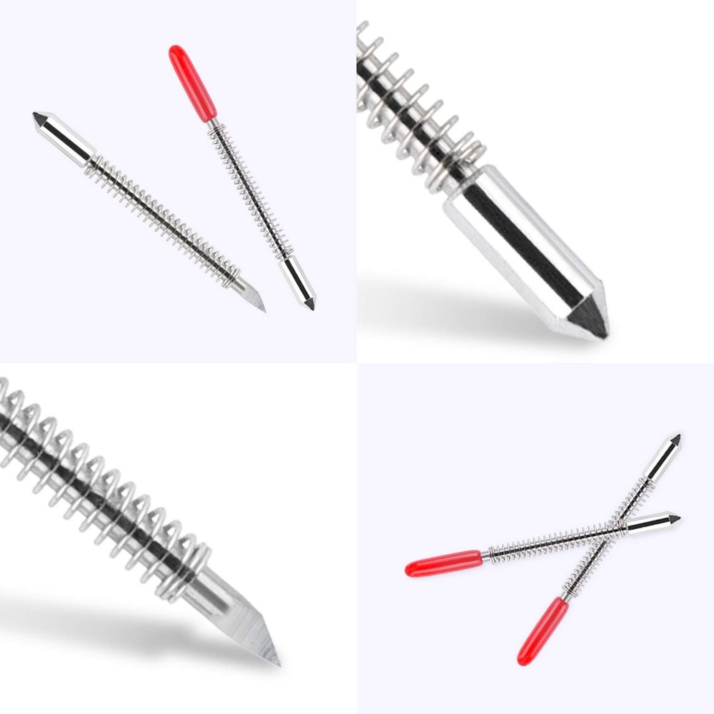 HQMaster 45° Vinyl Cutter Blades Graphtec Cutting Plotter Red Cap 10-Pack