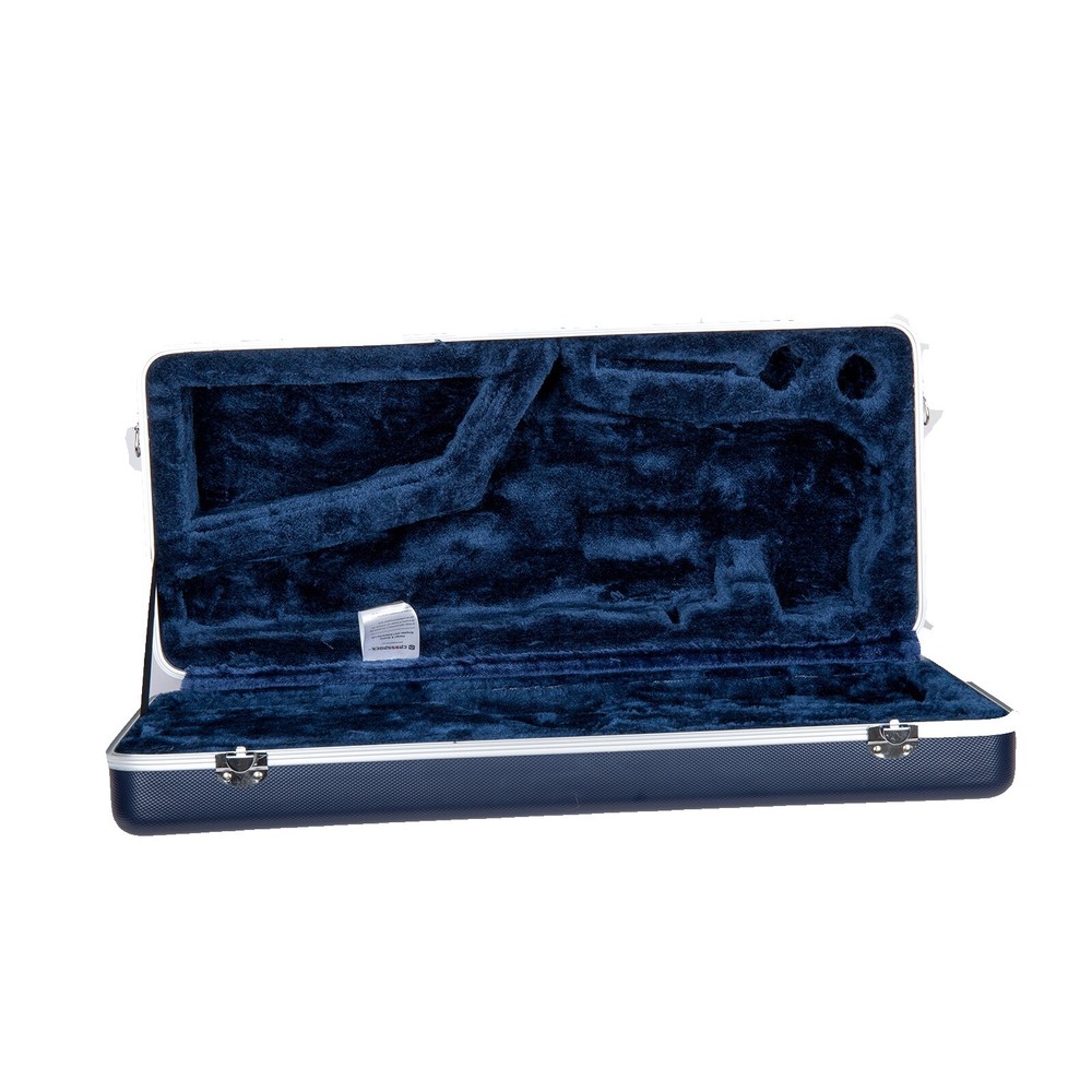 Crossrock Alto Saxophone Rectangular Case-Strong ABS Molded with Single strap