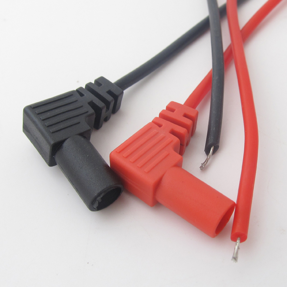 5 sets Injection Insulation 90°Banana Plug Silicone Test Cable for Multimeter
