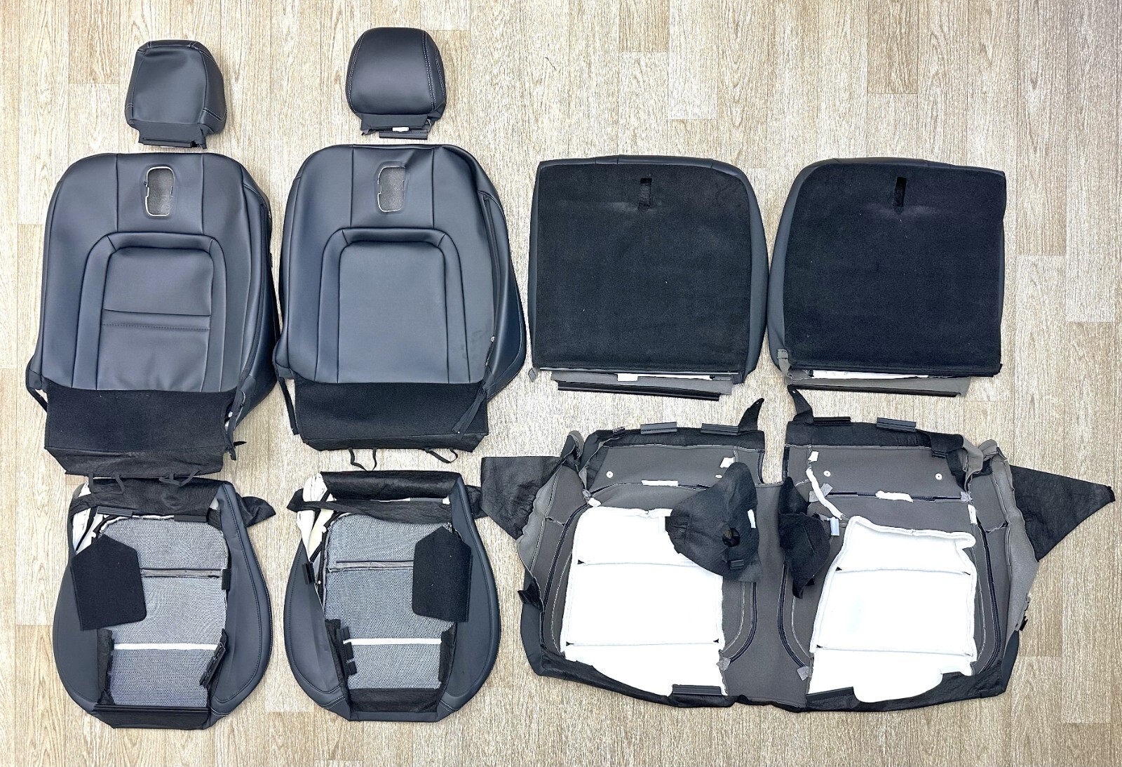 2024 2025 ORIGINAL FORD MUSTANG COUPE BLACK LEATHER SEAT UPHOLSTERY NEW TAKEOFF