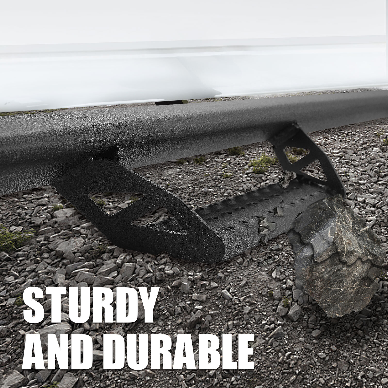 For 2010-2024 Toyota 4 Runner 3" Drop Running Board Nerf Bar Black Side Step